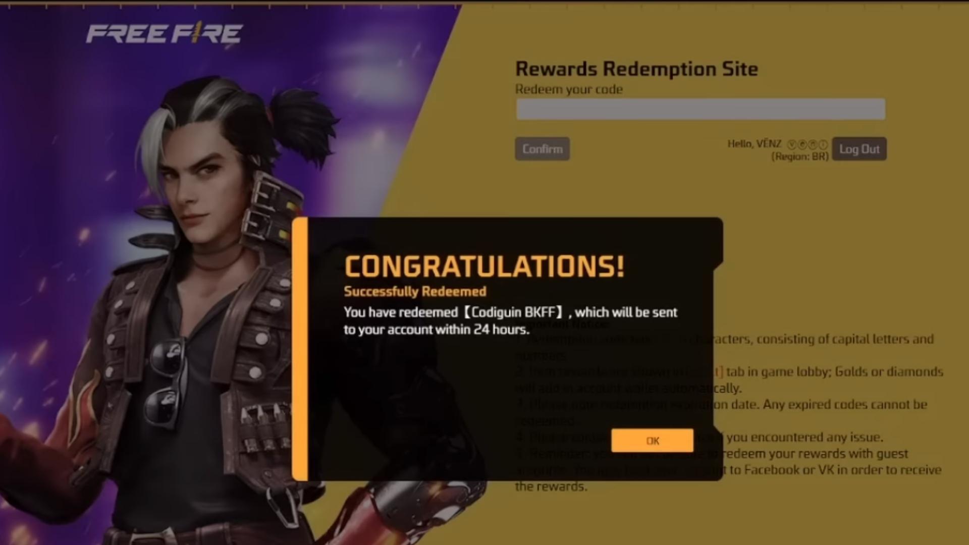 RESGATE AGORA ESTE CODIGUIN INFINITO SECRETO QUE TODOS PODEM RESGATAR 2023  FREE FIRE codigo bk ff 