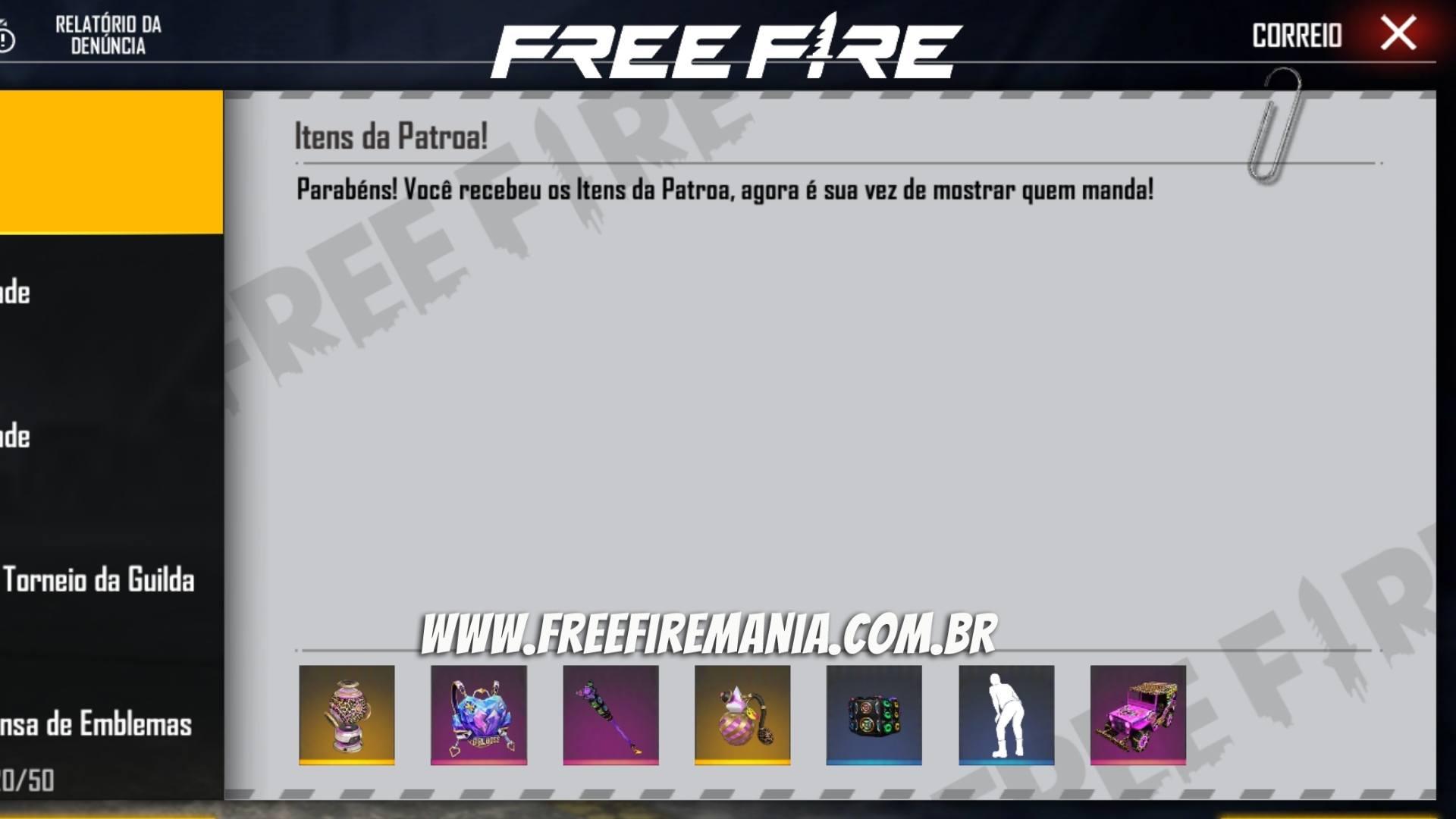 CODIGUIN FF: código Free Fire com Emote Quadradinho da Anitta e outros  itens da Patroa