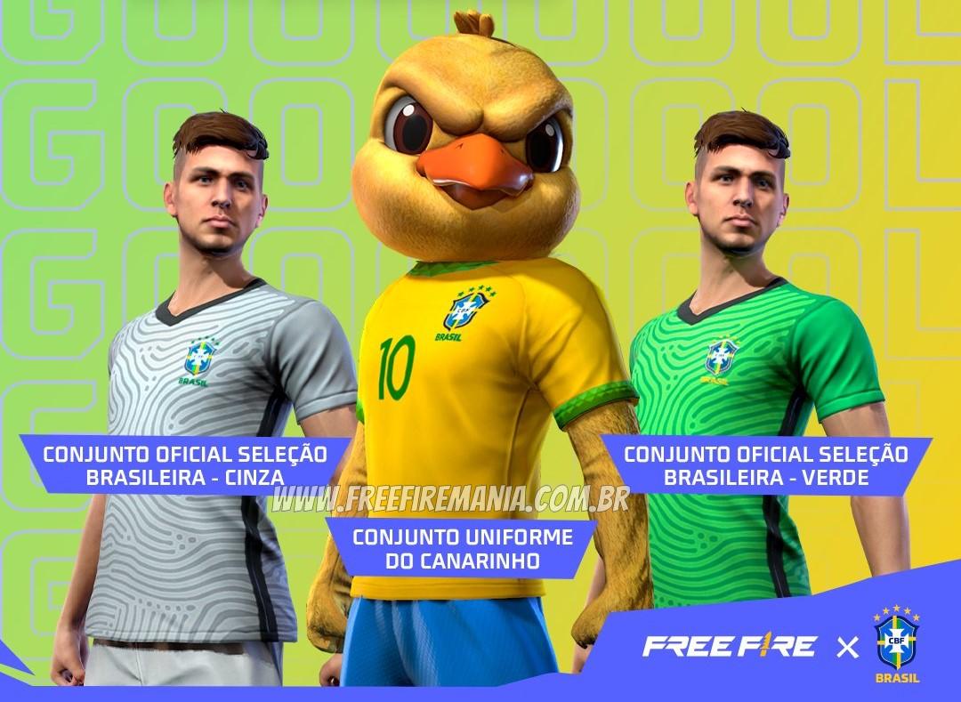 CODIGUIN Infinito FF CBF: Código da Seleção do Brasil ativo para
