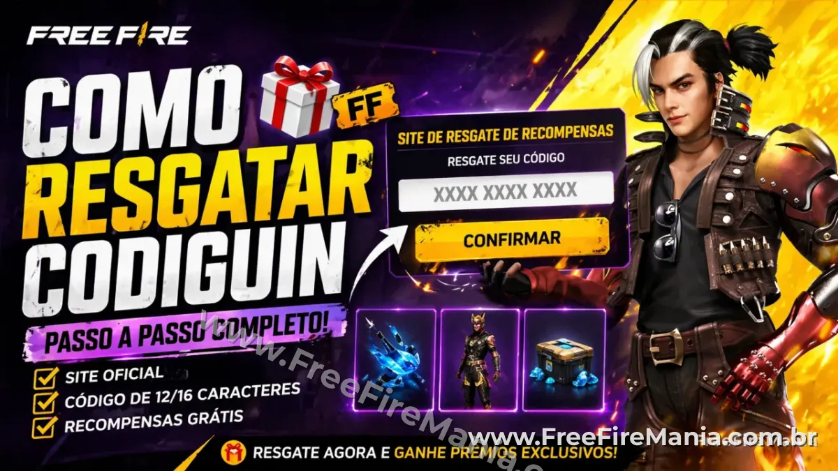 Como resgatar codiguin no Free Fire