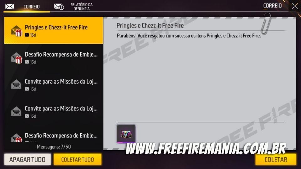 CODIGUIN FF: Free Fire libera código Pringles nesta segunda (7); Resgate no  Rewards