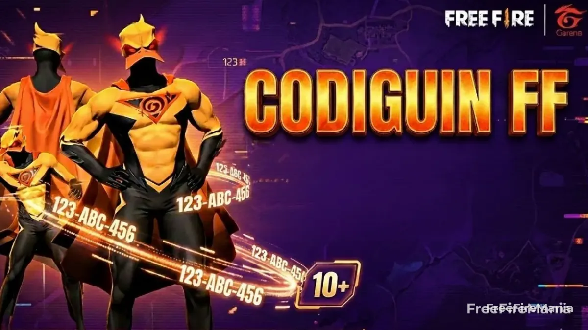 Recompensas dos codiguins do Free Fire de março incluindo skins e conjuntos