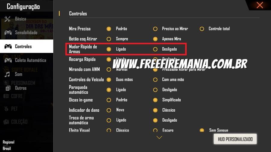colocar gelo rápido no free fire
