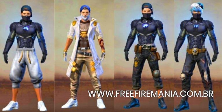 Sparkle Execution concept Melhores combinações de roupas masculinas no Free Fire | Free Fire Mania