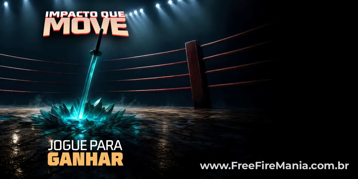 Banner oficial do evento Impacto que move no Free Fire