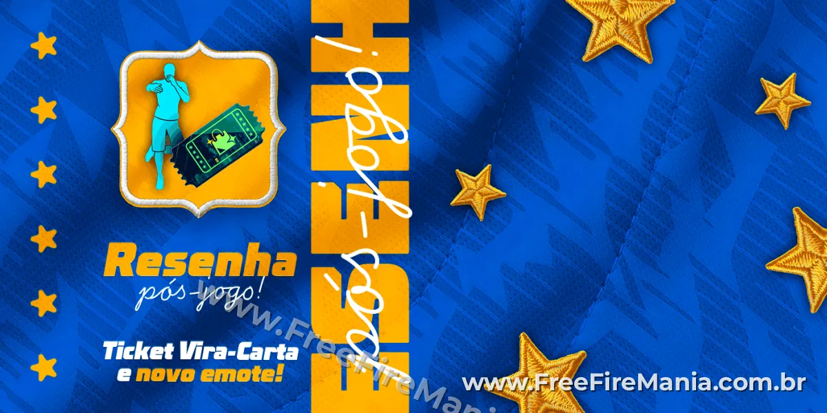 Banner oficial do evento Resenha pós-jogo! no Free Fire