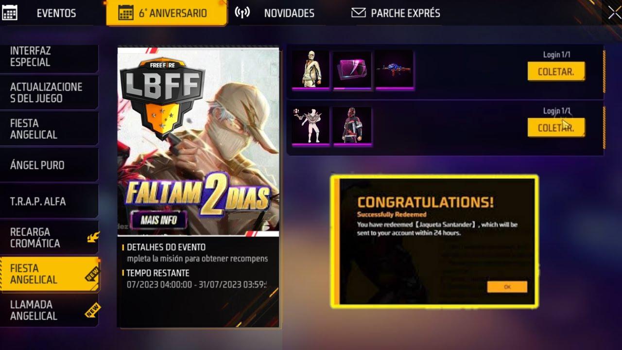 Codiguin Infinito Free Fire: codigão da LBFF 8 para resgatar no Rewards -  Free Fire Club