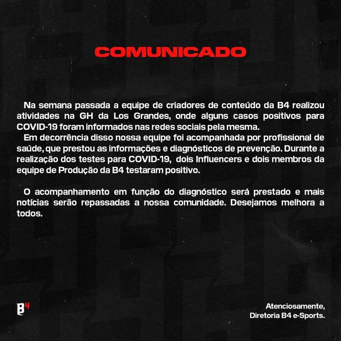 Comunicado B4 COVID-19
