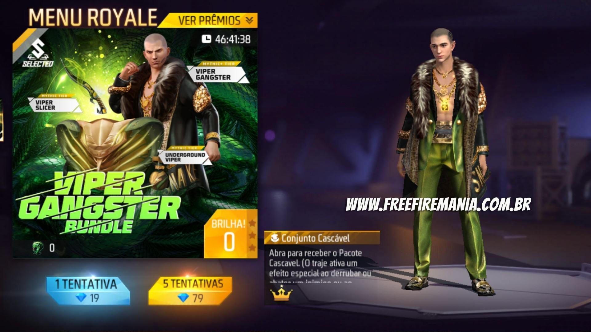 Conjunto Cascável no Free Fire