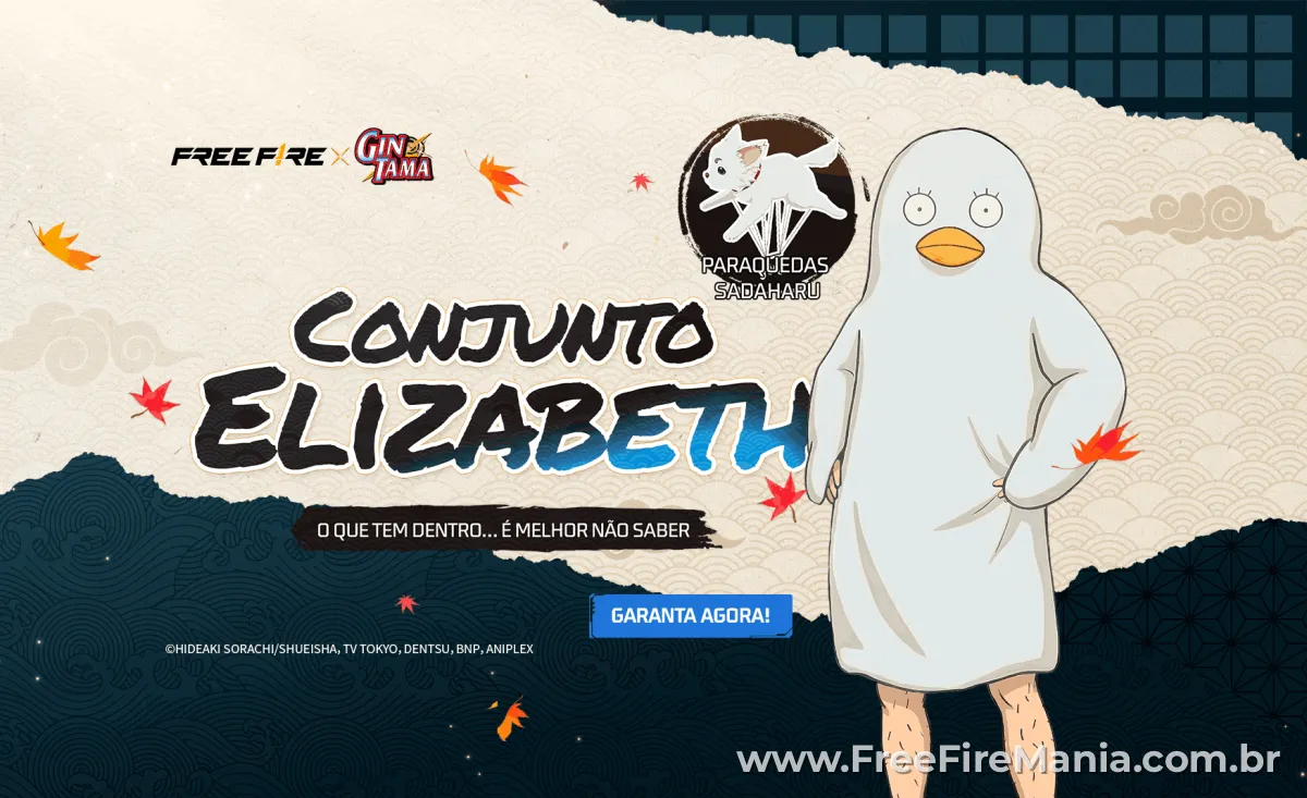 Conjunto Elizabeth Bazar do Drop Free Fire
