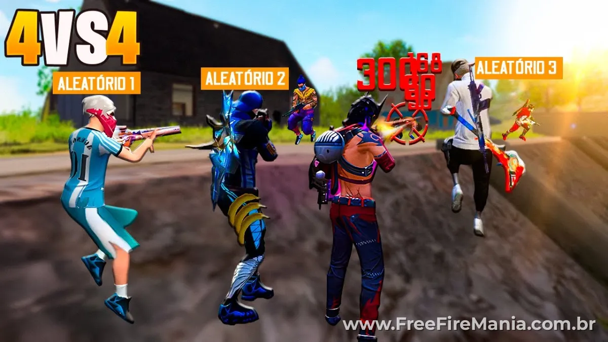 Tela do Contra Squad (CS) no Free Fire