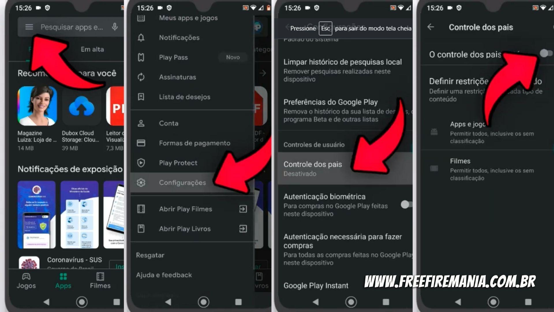 COMO BLOQUEAR O FREE FIRE NA PLAY STORE - COMO BLOQUEAR JOGOS QUE