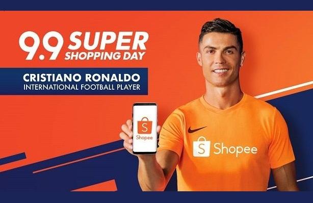 Cristiano Ronaldo propaganda Shopee