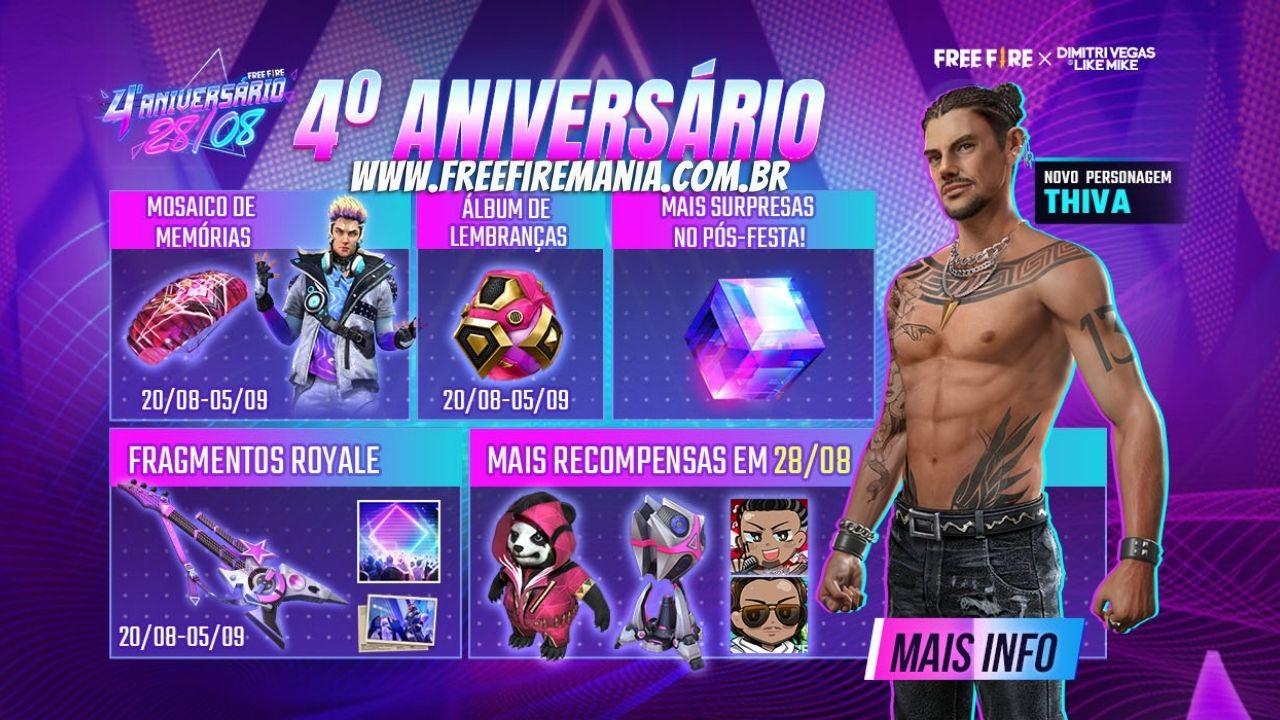 Free Fire: evento Chama a Tropa dá até 20 mil diamantes de graça