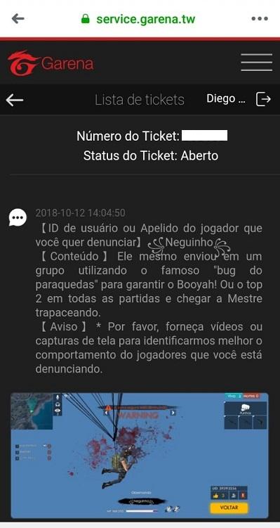 Denuncia Hack Paraquedas