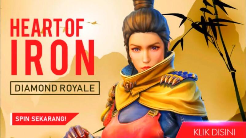 Diamante Royale Coração de Ferro no Free Fire: Último Lançamento Antes da Atualização