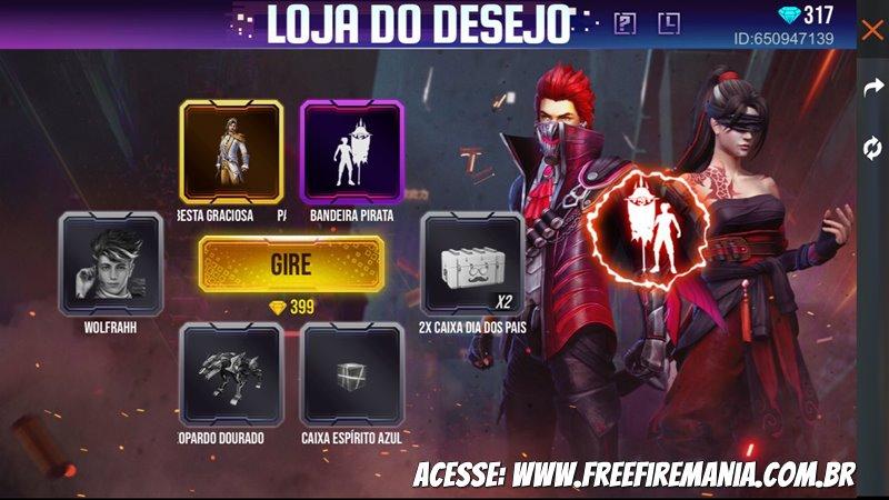 Garena Free Fire - Último dia de super desconto na loja! Dessa vez é uma  prancha Vista do Espaço ☄