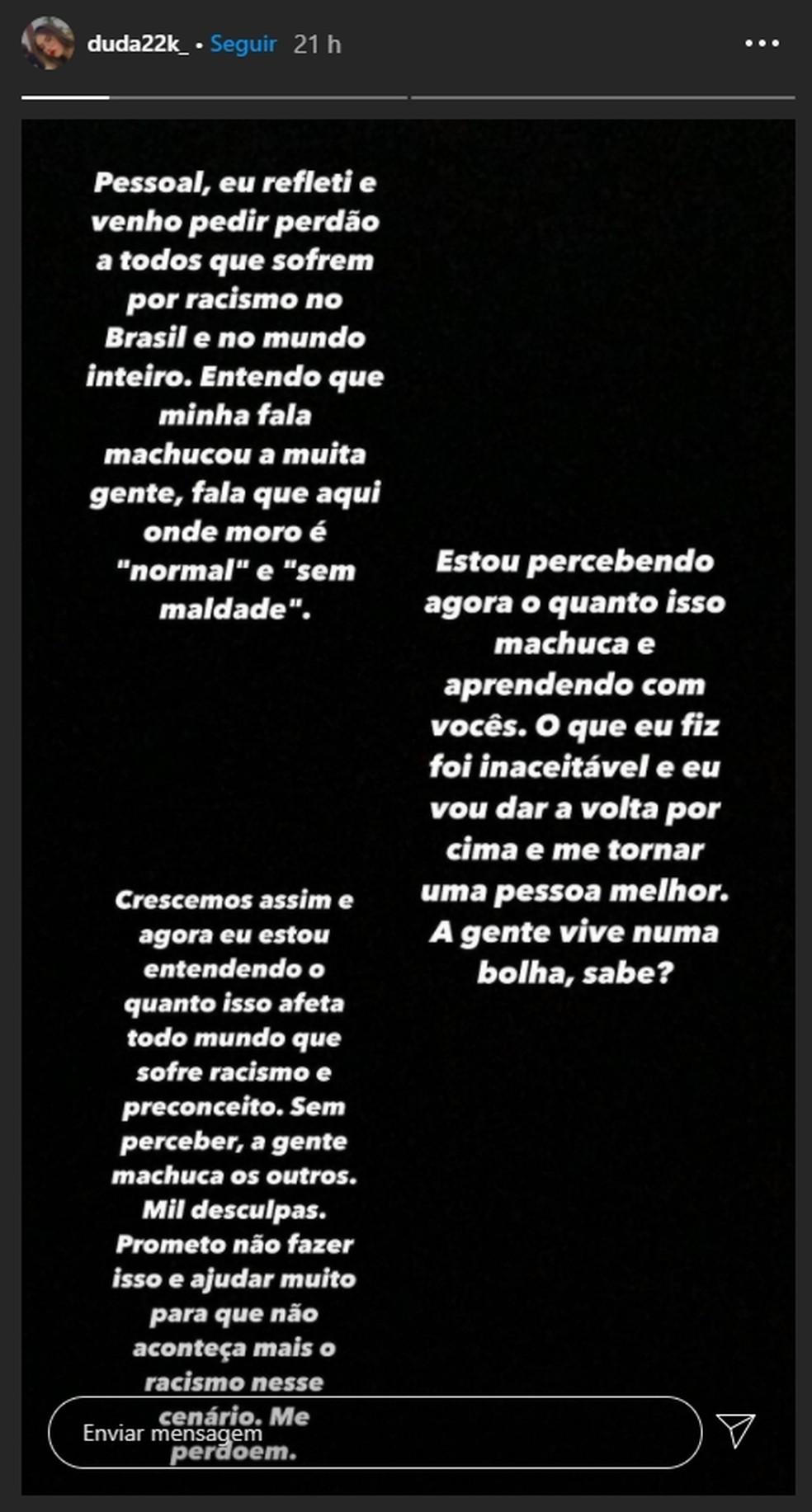 Pronunciamento Duda22k