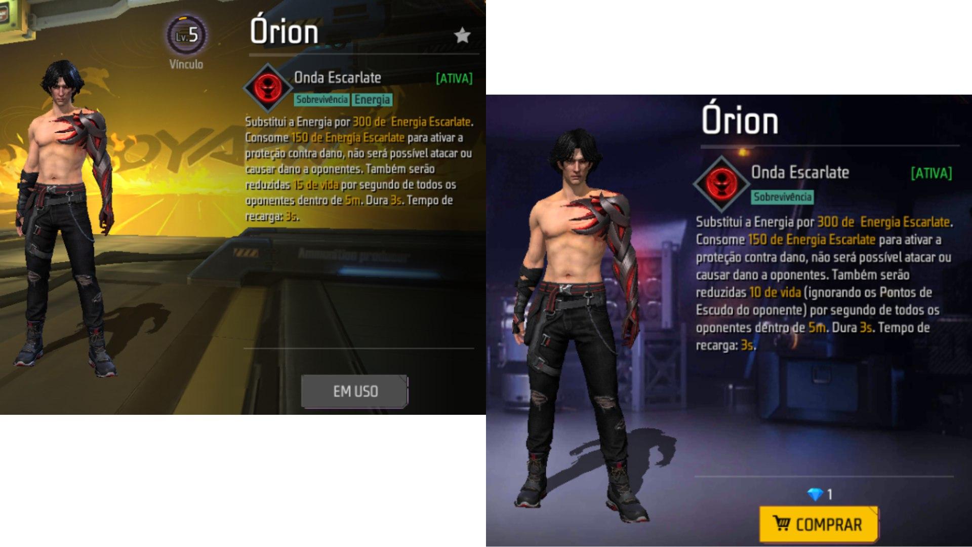 Orion Free Fire: novo personagem é lançado pela Garena; veja