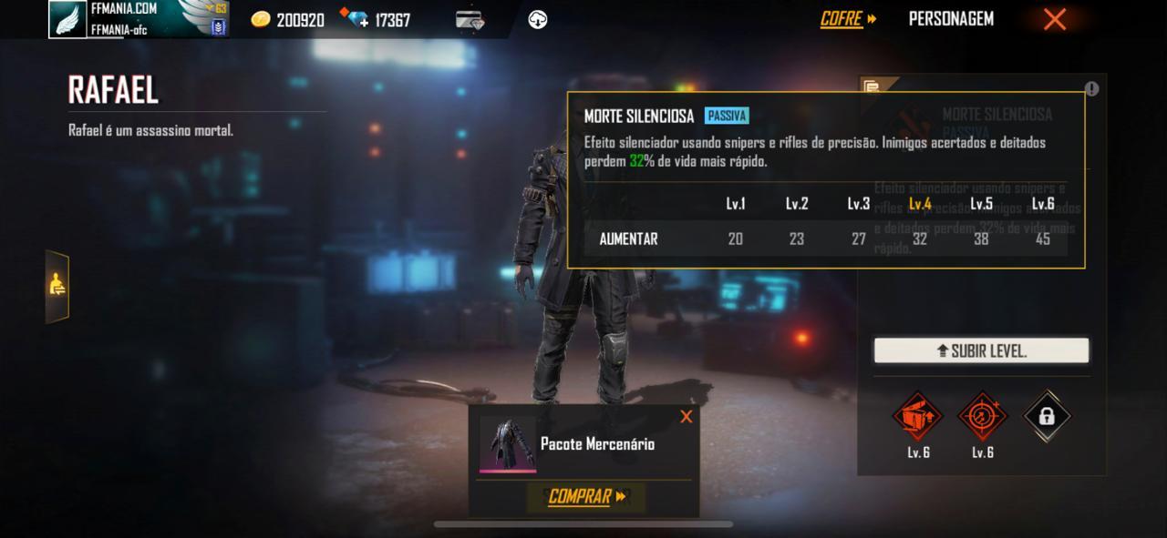 Habilidade Rafael Free Fire