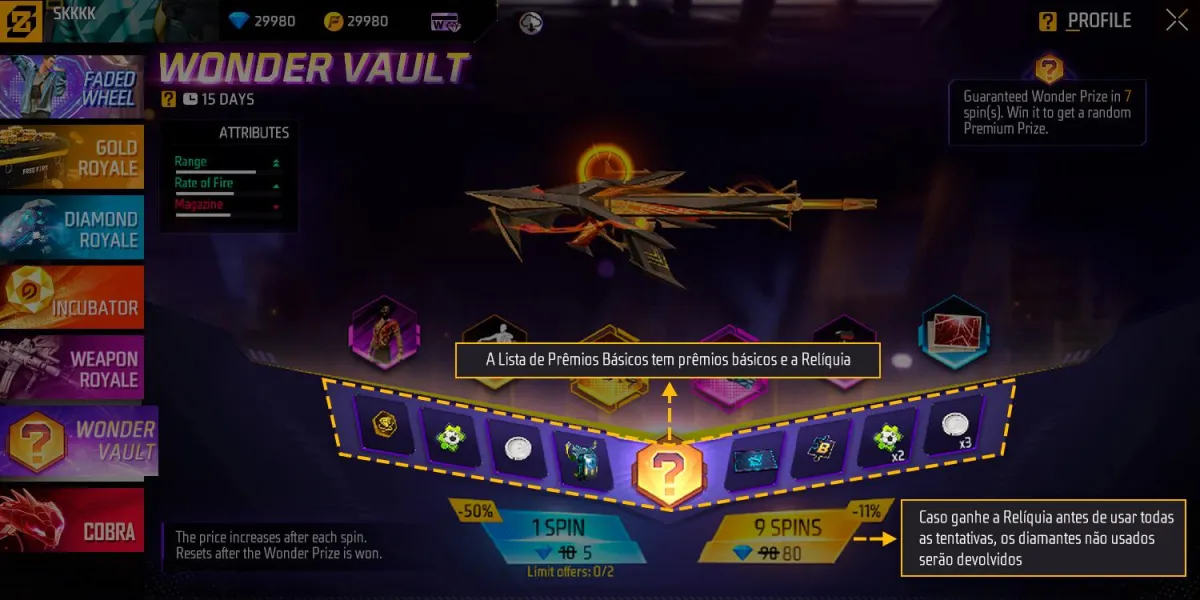 Arco do Destino no Free Fire