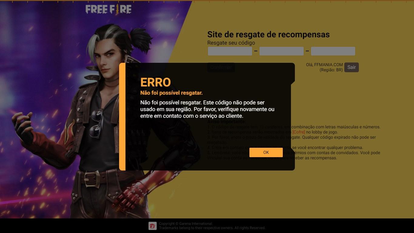 Rewards Free Fire 2022: Como conseguir códigos FF no site de