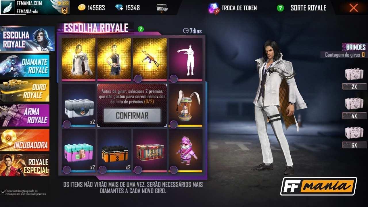 Escolha Royale com a skin Senhor Produtor