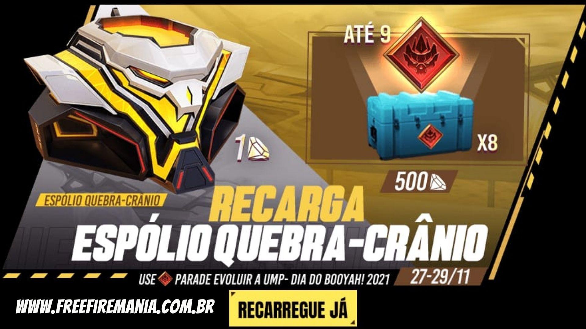 Próximo Evento de Recarga Free Fire 2021: veja o bônus especial