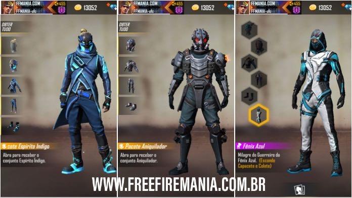 Garena Free Fire - CHEGOU! 🔥🔥🔥 O Combo Triplo está disponível com  estilos para suas combinações mais brabas 😎✨