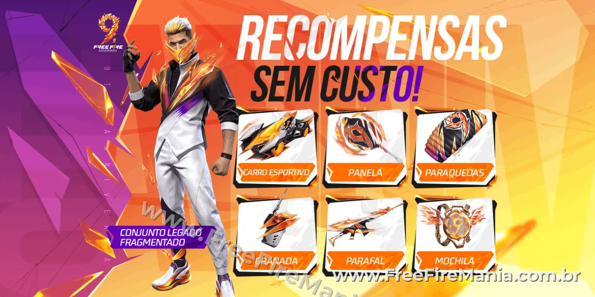 Banner oficial do evento Missions no Free Fire