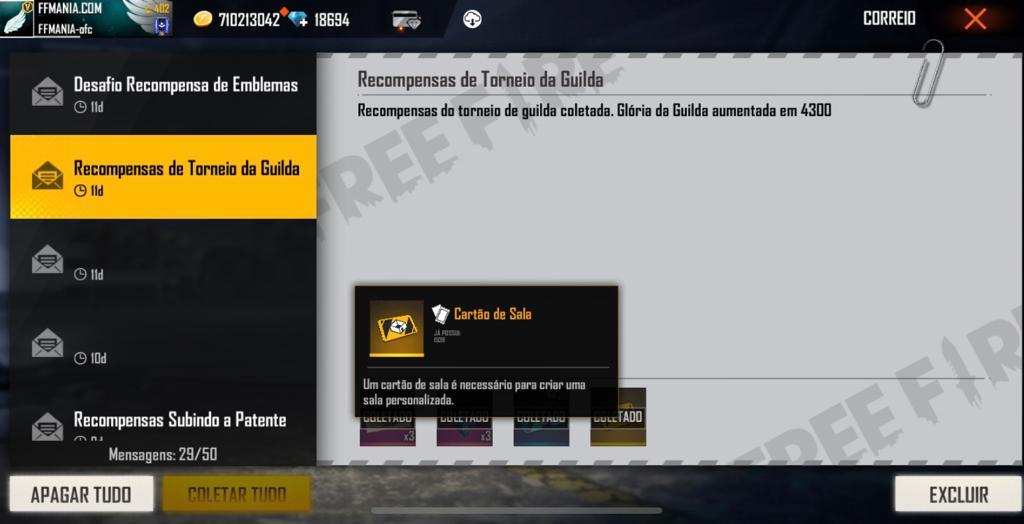 Free Fire: como criar sala personalizada, free fire