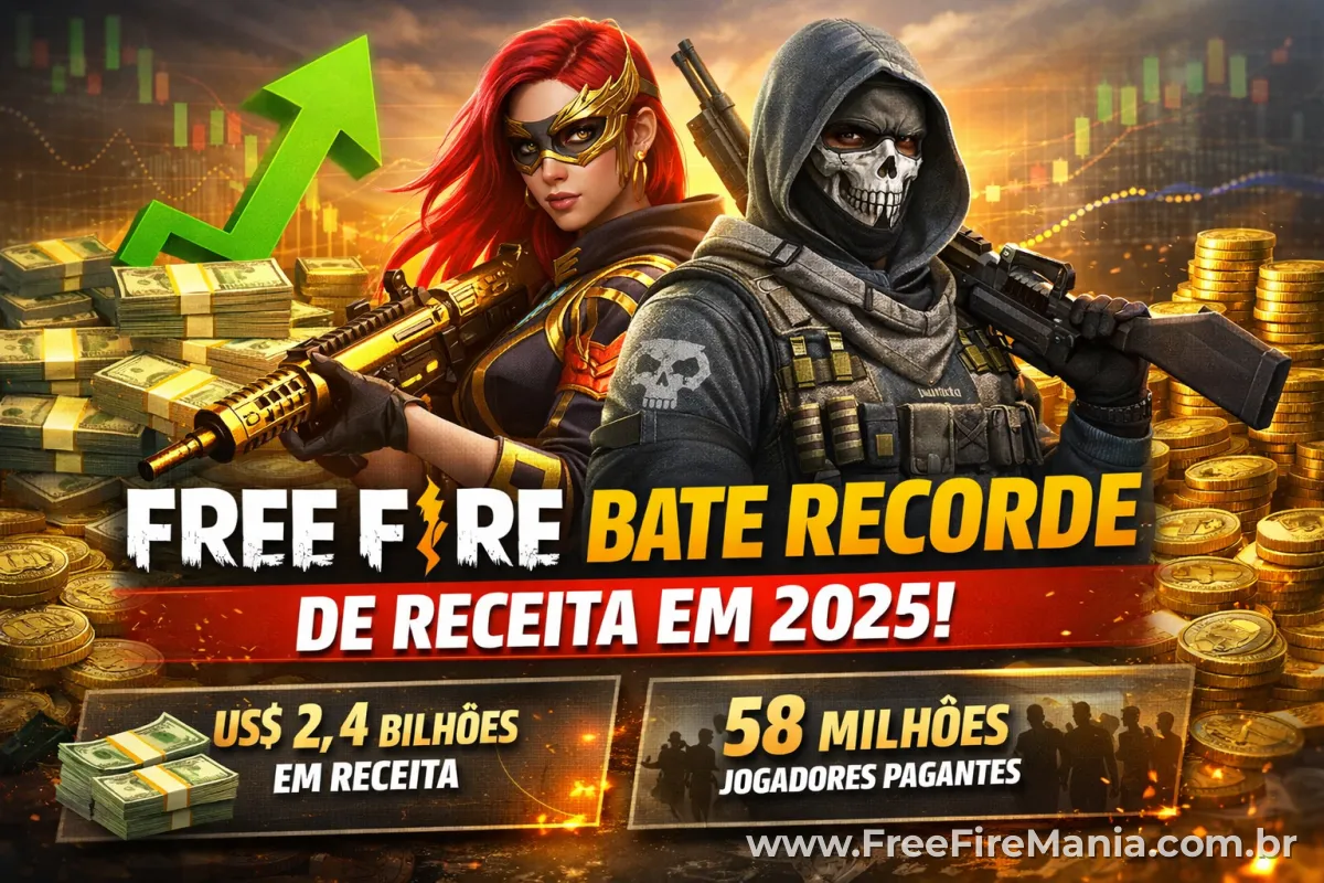 Faturamento do Free Fire em 2025