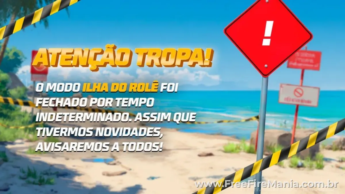 Ilha do Rolê foi desativada no Free Fire