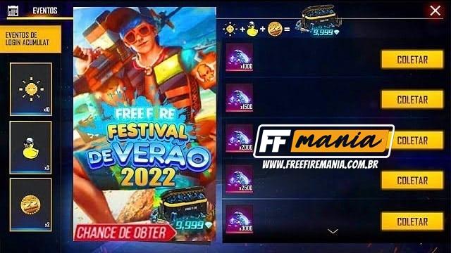 GARENA SE PRONUNCIOU SOBRE O TOKEN SE JOGA EM 2022! E O EVENTO FESTA DE  VERÃO FREE FIRE 