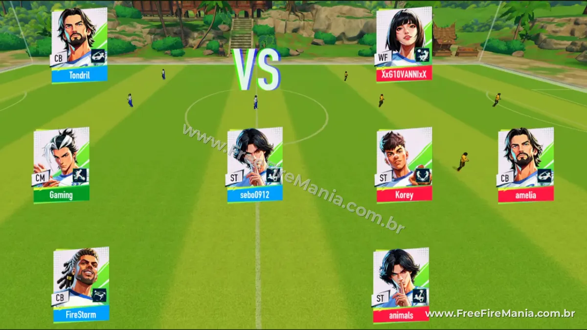 Personagens do Free Fire em Flash Peak