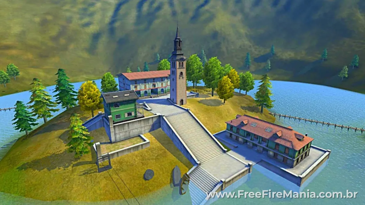 Sala personalizada a&eacute;rea no Free Fire para campeonatos