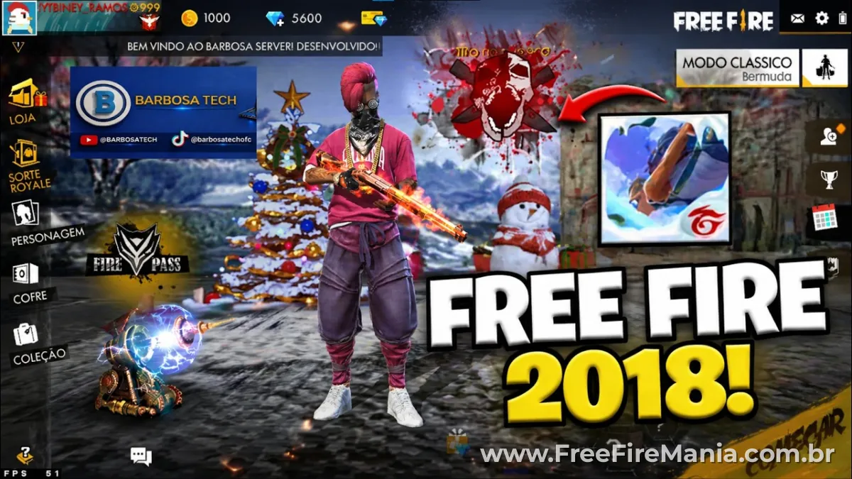 Download Free Fire 2018 com vers&atilde;o modificada do APK