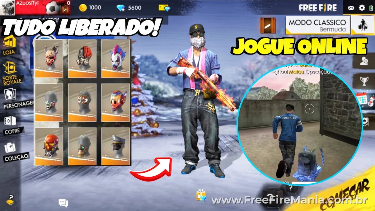 Comparação dos gráficos do Free Fire 2018 com a versão atual