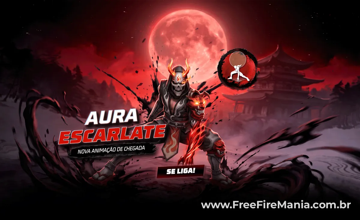 Aura Escarlate Bazar do Drop Free Fire
