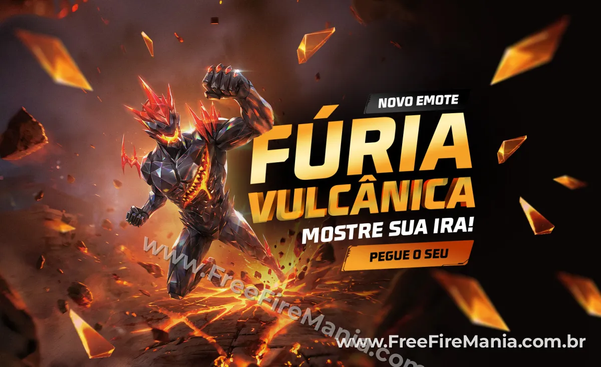 F&uacute;ria Vulc&acirc;nica Bazar do Drop Free Fire