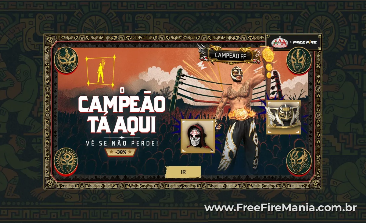 O campe&atilde;o t&aacute; aqui! Bazar do Drop Free Fire