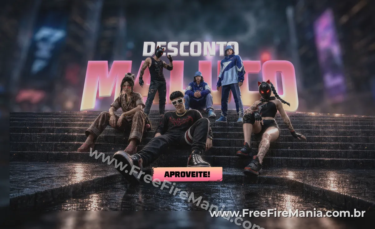 Conjunto Predador do Asfalto no Desconto Maluco Free Fire