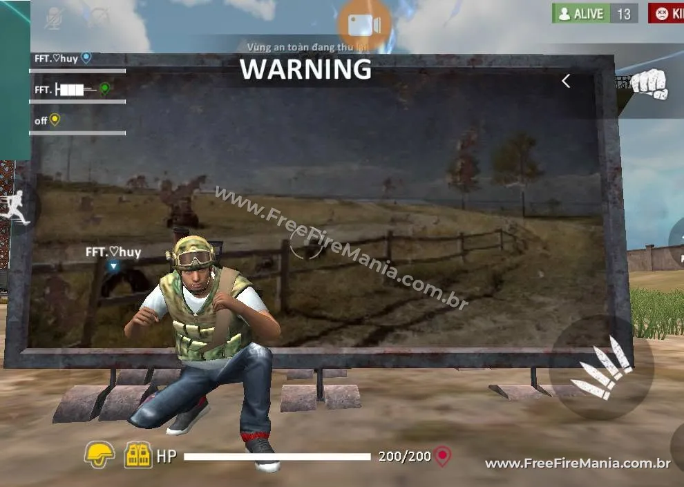 Free Fire em 3 de dezembro de 2017 antes do lançamento oficial