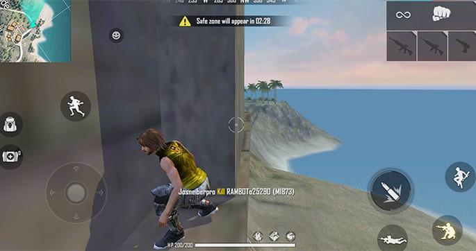 esconderijo para camperar no free fire