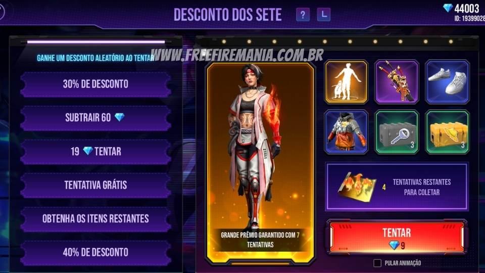 Free Fire libera o novo conjunto Insanidade Hacker através da Loja