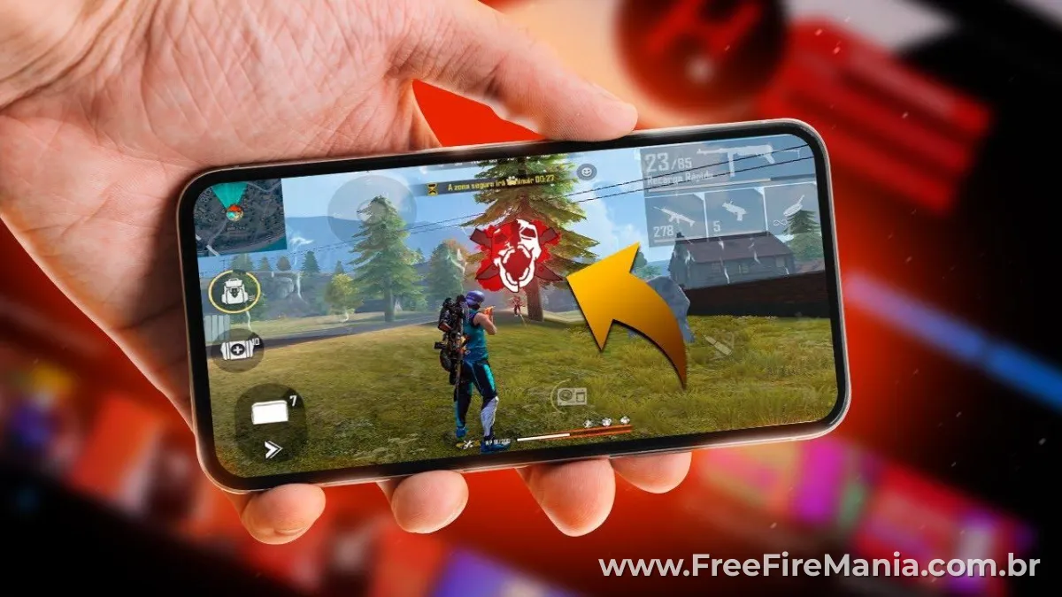 Free Fire headshot sensitivity example on mobile phone