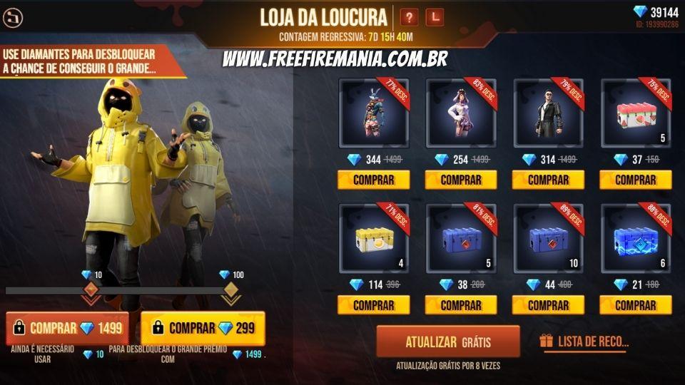 Loja Misteriosa Free Fire