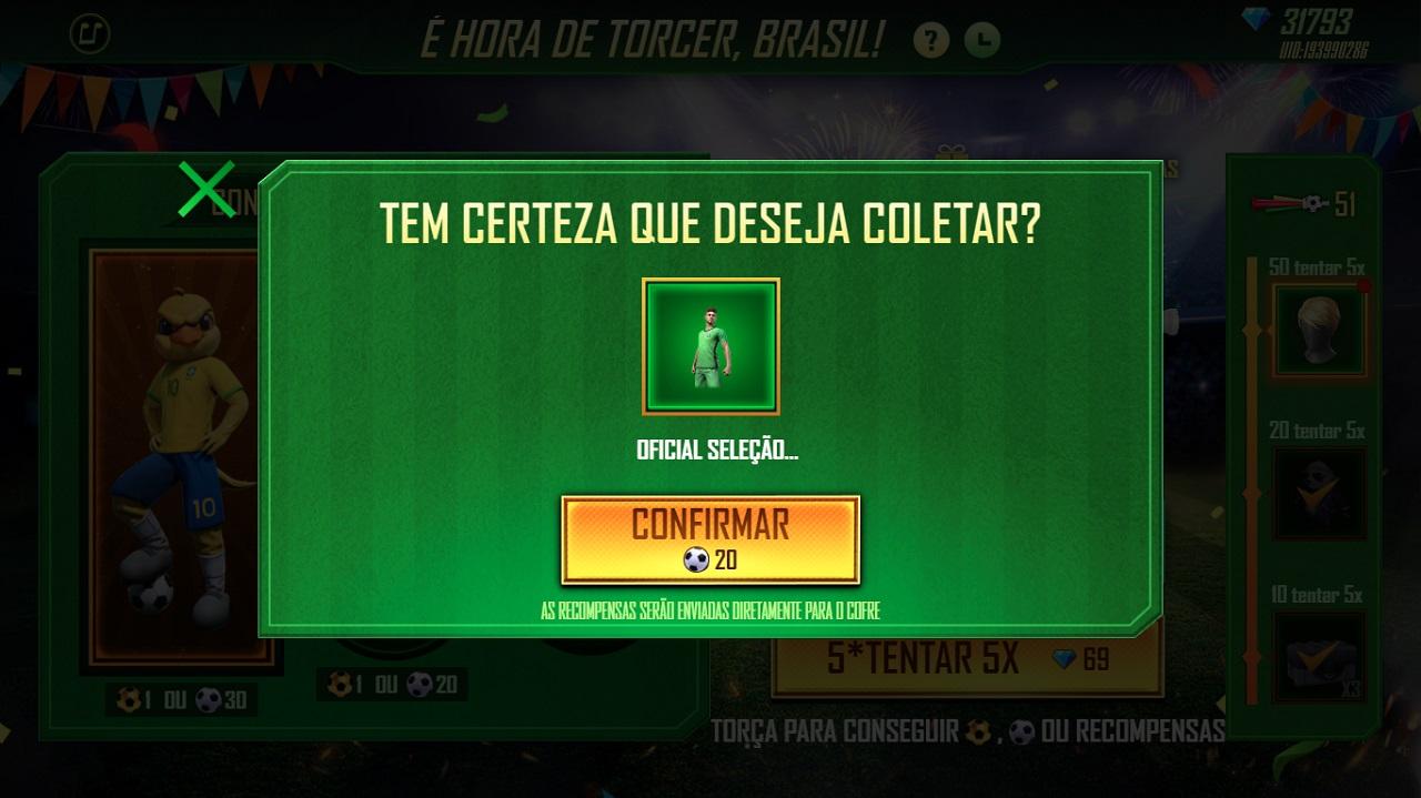 CODIGUIN FF: Garena libera novo código da CBF com Canarinho; Resgate no  Rewards em 2023