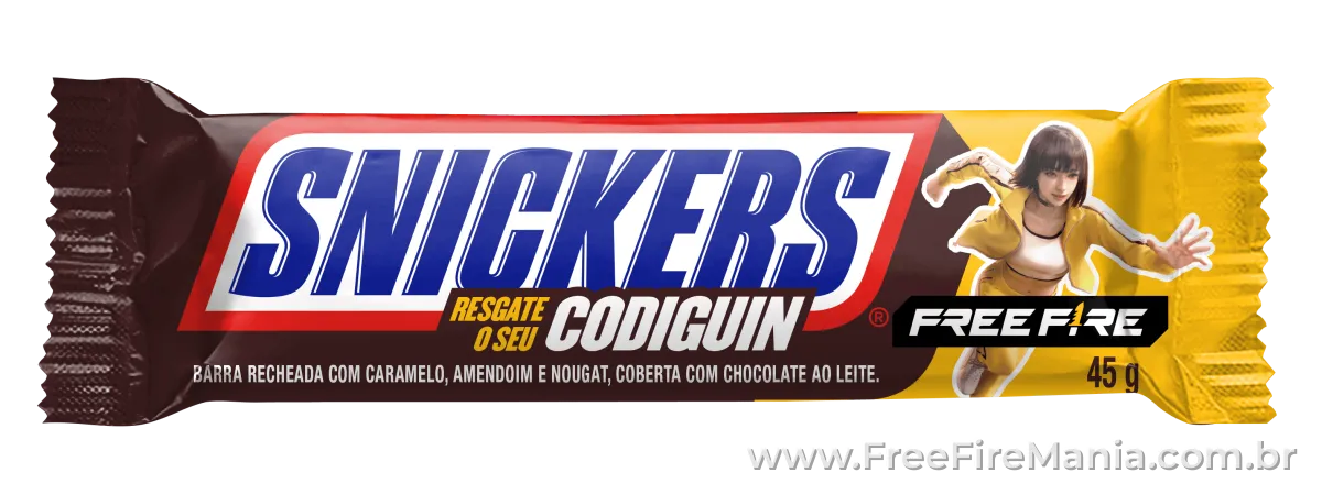 Campanha Free Fire e Snickers