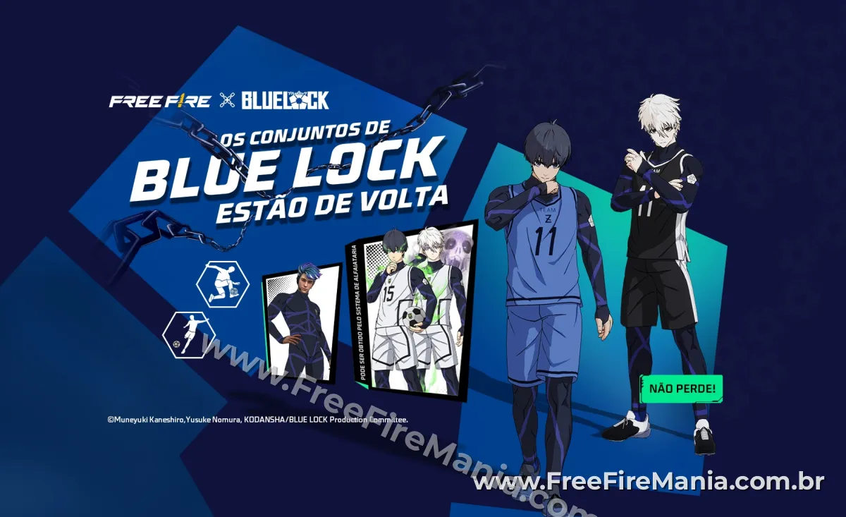 Conjunto Isagi (Time Z) Vira Carta Free Fire
